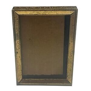 Vintage Small Brass 4” Frame – Tabletop or Wall Display/ Grandmacore